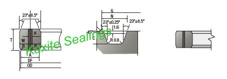 BX ring joint gasket square section for API 6BX flanges