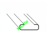 Style KXT 910 Single Jacketed Gasket cross section with partial metal enclosure